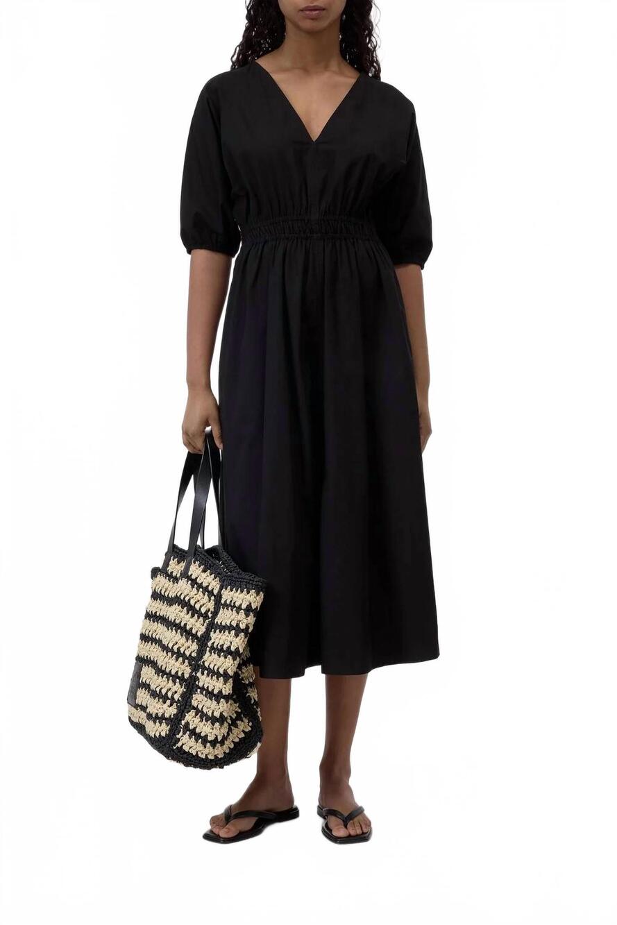 NEW CLOSED v-neck dress in black